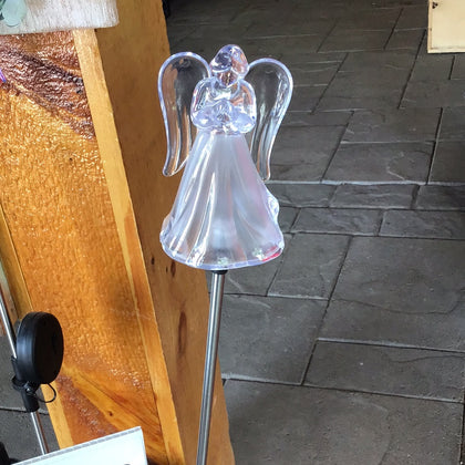Solar acrylic angel stake