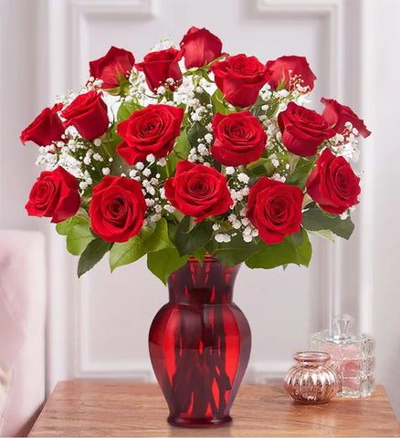 Decorated Rose Vase (1 Dozen)