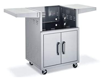 Blaze 34" Cart with 2 doors and 2 fold-down side shelves