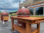 Saffire smoker with wood table